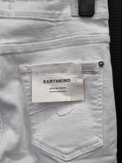 7 For All Mankind - White Sasha Stretch Slim Jeans Size: 29