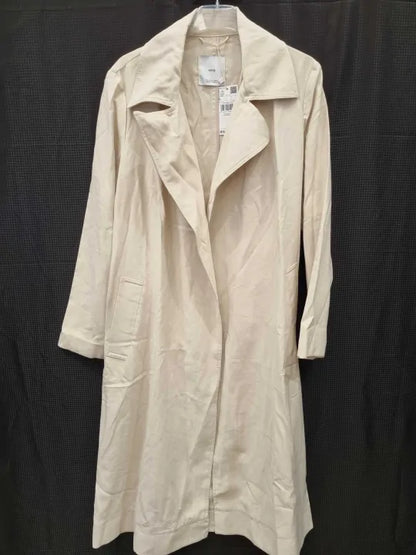 Mango Beige Trench Coat Size: Medium