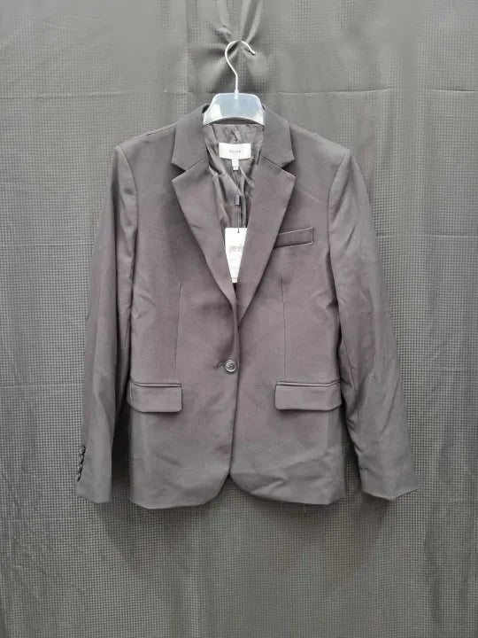 Reiss Black Jess Single Breasted Blazer Size: Uk 10