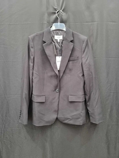 Reiss Black Jess Single Breasted Blazer Size: Uk 10