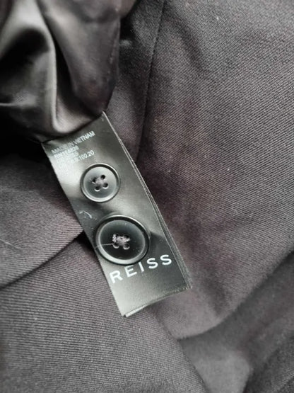 Reiss Black Jess Single Breasted Blazer Size: Uk 10