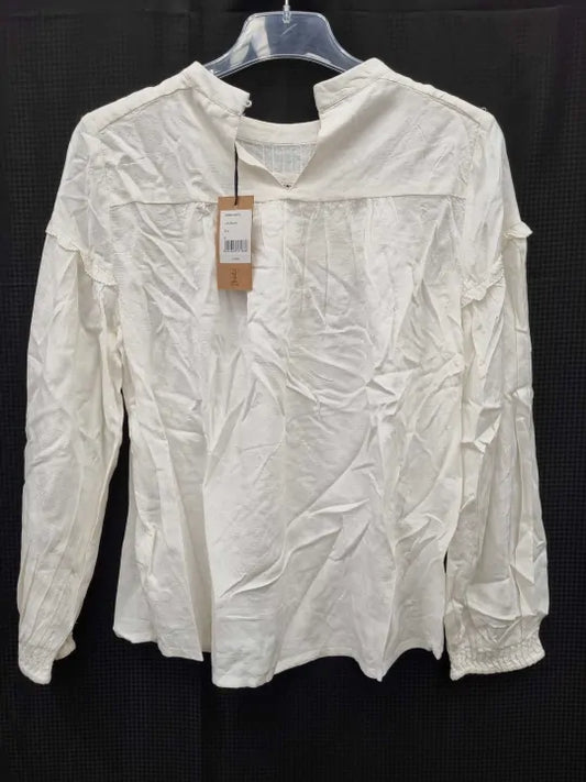Hush Ecru Julia Broderie Blouse Size: Uk 8