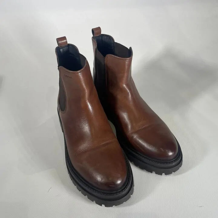 Geox - Brown Leather D Iridea Ankle Boot Size: Uk 8