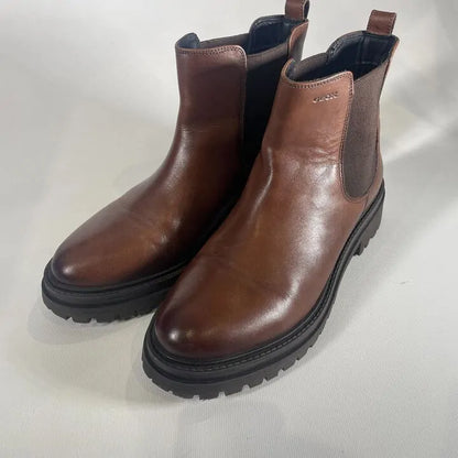 Geox - Brown Leather D Iridea Ankle Boot Size: Uk 8