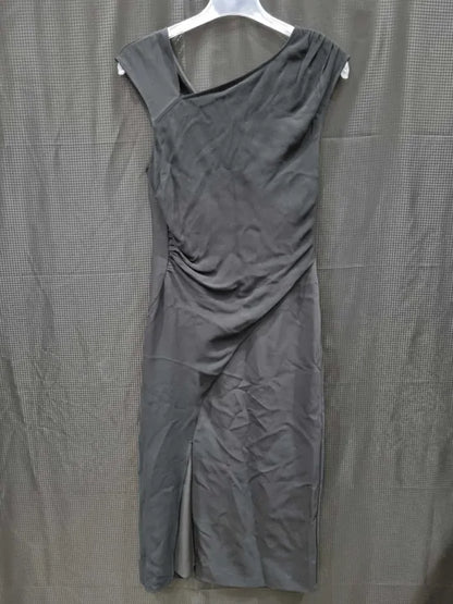 Reiss Francesca Bodycon Ruched Midi Dress Size: UK 8