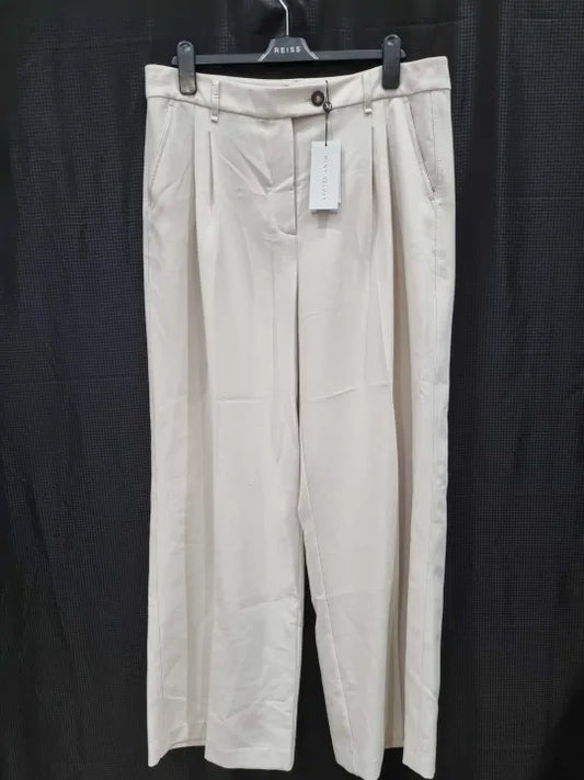 Mint Velvet Structured Wide Leg Trousers Size: Xlarge