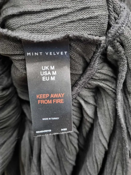 Mint Velvet Crinkle Mini Dress Size: Medium