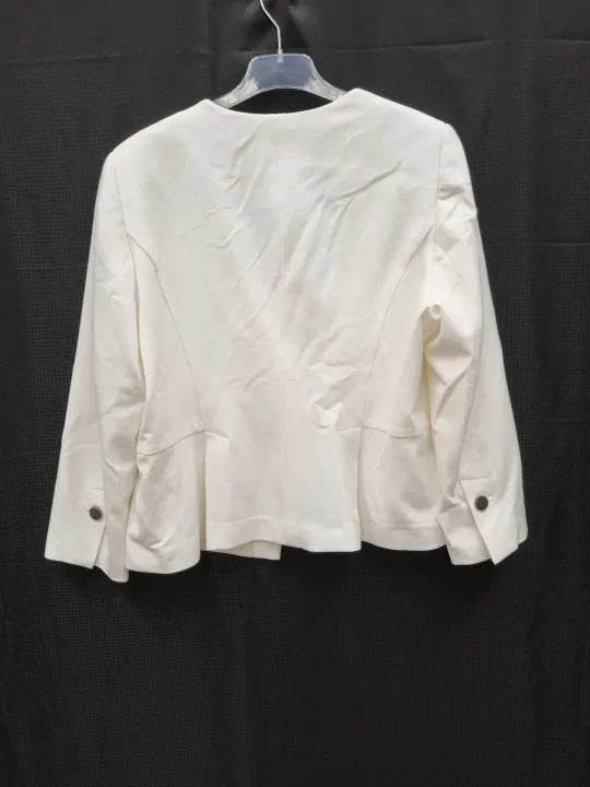 L K Bennett Cream Sky Blazer Size: Uk 18