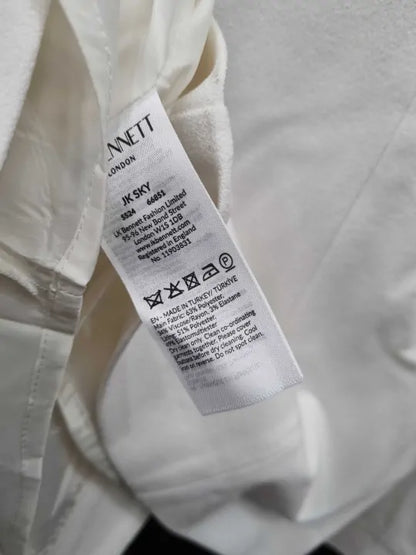 L K Bennett Cream Sky Blazer Size: Uk 18