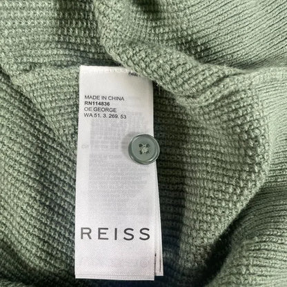 Reiss - Sage Georgy Linen Blend Polo Shirt Size: Small