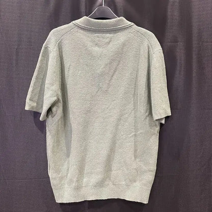 Reiss - Sage Georgy Linen Blend Polo Shirt Size: Small
