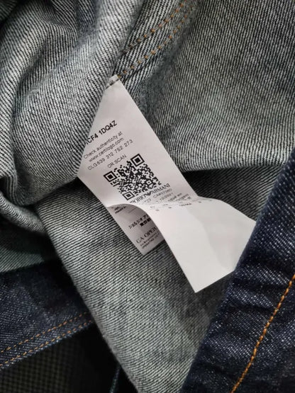 Emporio Armani Dark Blue Denim Overshirt Size: Medium