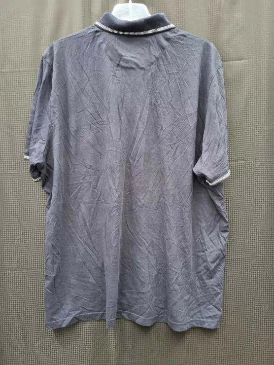 Ted Baker - Navy Tortila Cotton Blend Polo Shirt Size: 6