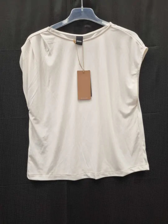Boss White Ianno Stretch Top Size: Uk 8 deal !!