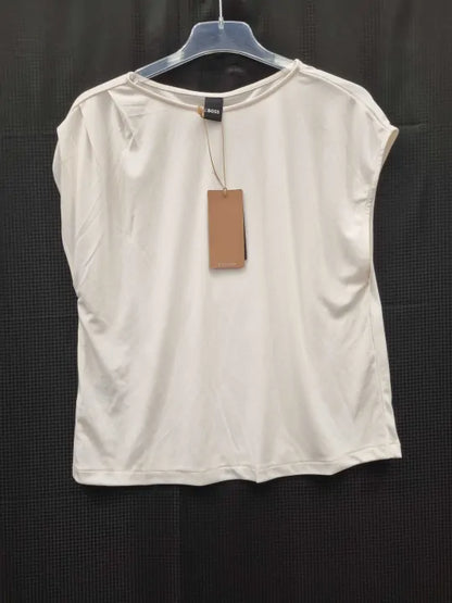 Boss White Ianno Stretch Top Size: Uk 8 deal !!