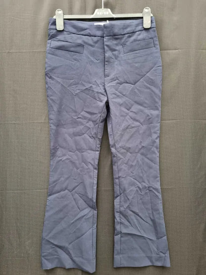 Mango Tailored Slim Trouser In Blue Size: 38