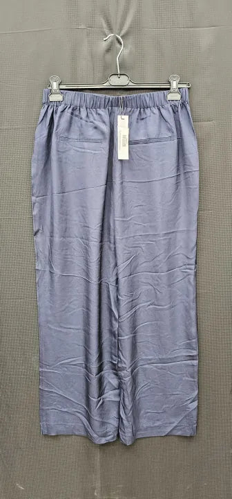 No Eleven - Navy Acetate Trouser - Navy Size: Xl