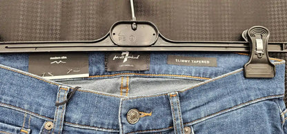 7 For All Mankind - Dark Blue Slimmy Tapered Stretch Jeans - Blue Size: 31