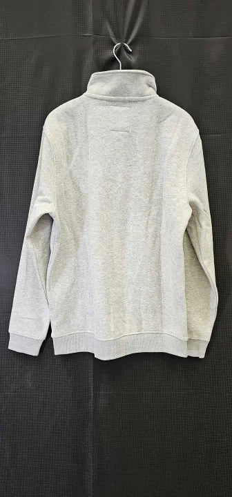 Crew Clothing - Grey 1/2 Zip Solid Sweatshirt - Grey Size: M