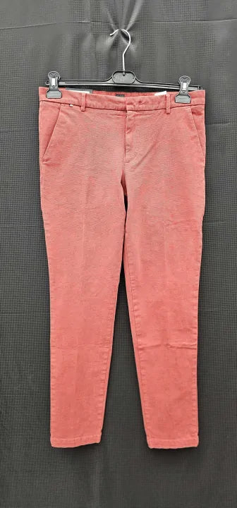 Boss - Brown Tailored Slim Fit Trousers - Brown Size: 30R