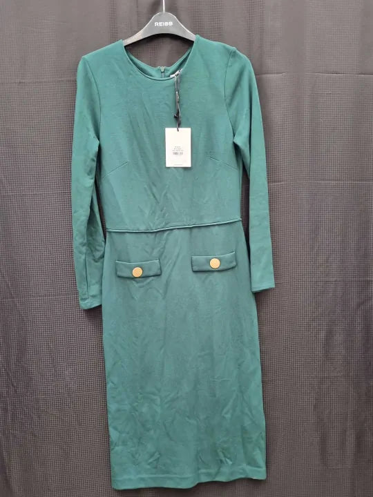 L K Bennett - Green Elina Dress  Size: UK 8