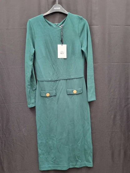 L K Bennett - Green Elina Dress  Size: UK 8