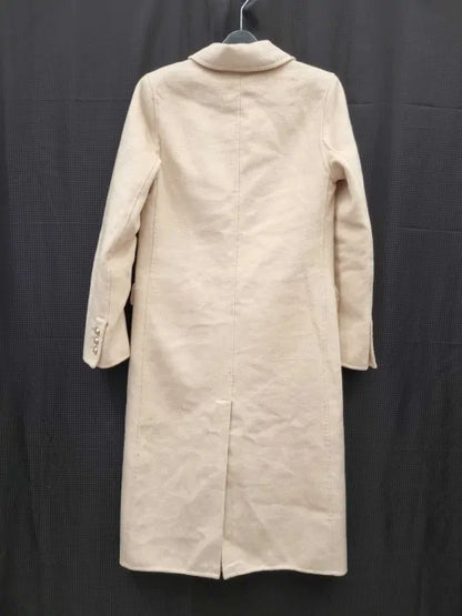 Mango Handmade Buttoned Wool Coat Size: Xsmall