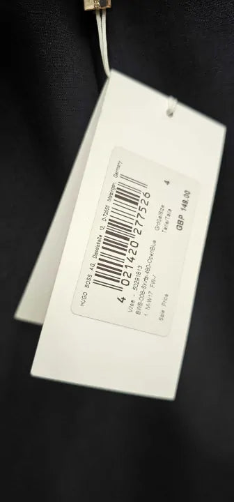 Boss - Navy Vilea Stretch Mini Skirt - Blue Size: UK 4