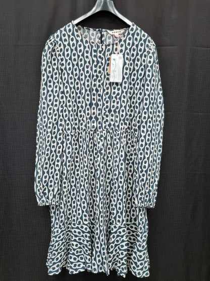 Boden - Green Pleated Peplum Mini Dress Size: Uk 18R