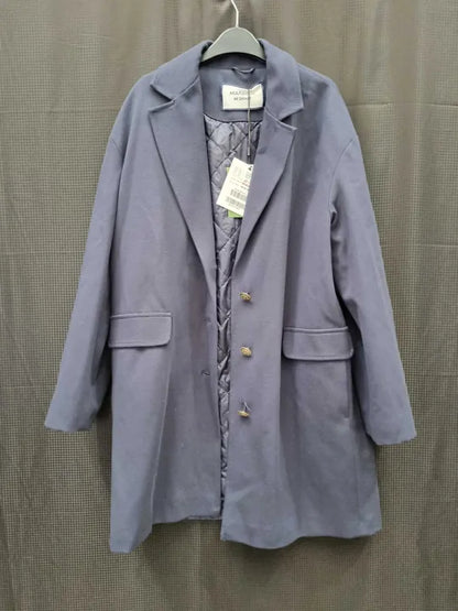 Marella - Navy Single Breasted Jacket Size: Uk 10