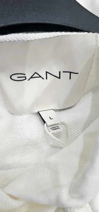 Gant - White Relaxed Floral Printed Hoodie - White Size: L