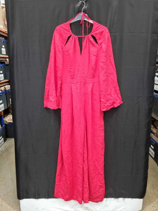 Reiss - Coral Tania Cut Out Jumpsuit Size: Uk 12