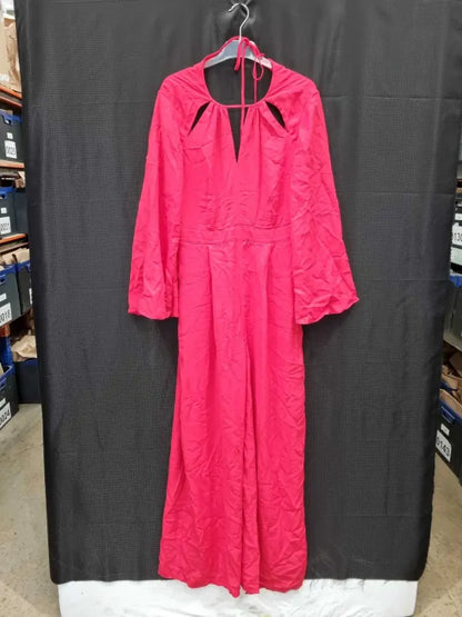 Reiss - Coral Tania Cut Out Jumpsuit Size: Uk 12