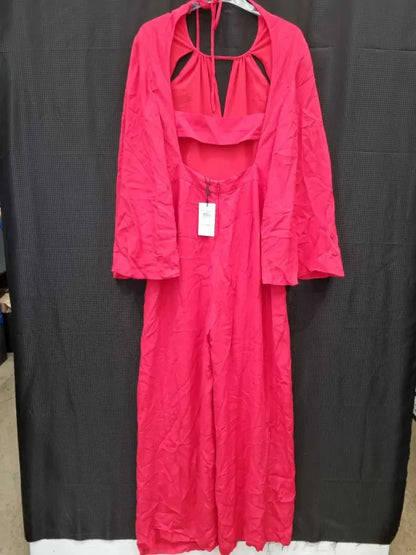 Reiss - Coral Tania Cut Out Jumpsuit Size: Uk 12