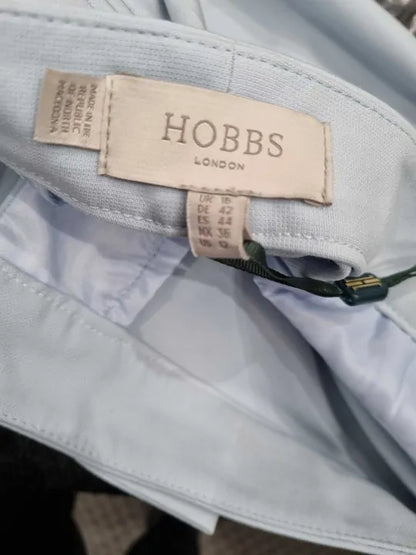 Hobbs London - Pale Blue Kaia Trousers Size: Uk 16