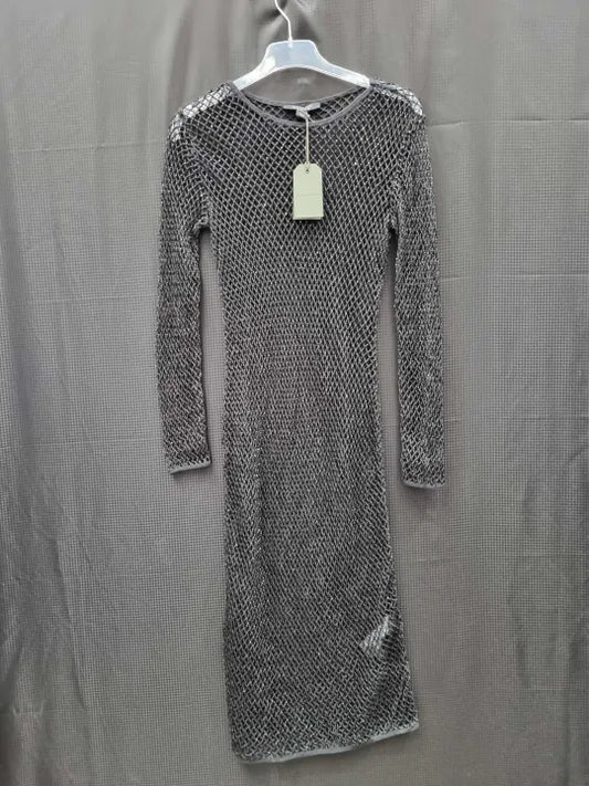 All Saints - Black 2 In 1 Rosalie Anita Cotton Dress Size: Uk 12