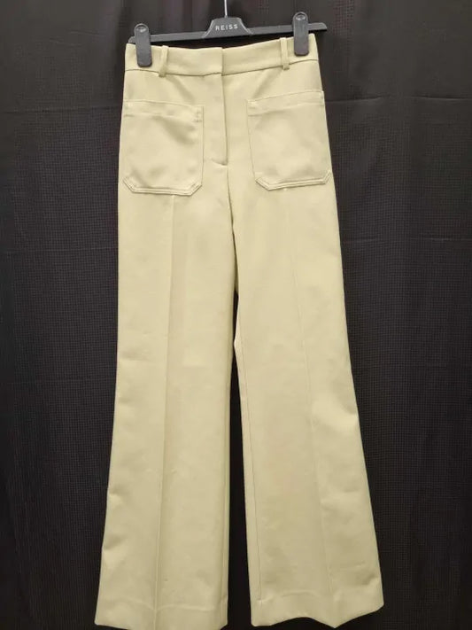 Victoria Beckham - Yellow Alina Trousers Size: Uk 6