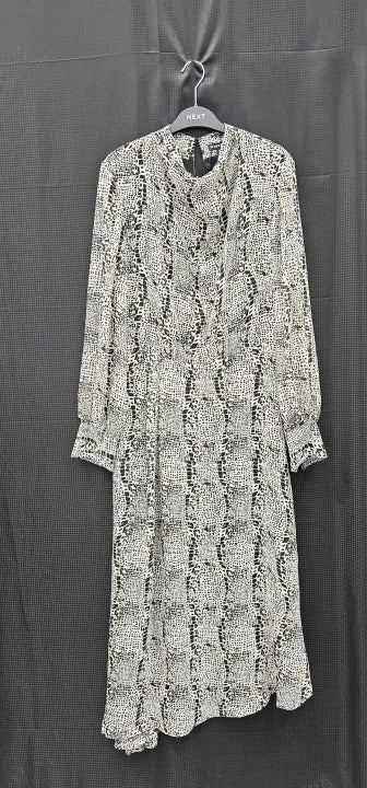 Whistles - Multi Optical Snake Meg Midi Dress - Multi Size: Uk14