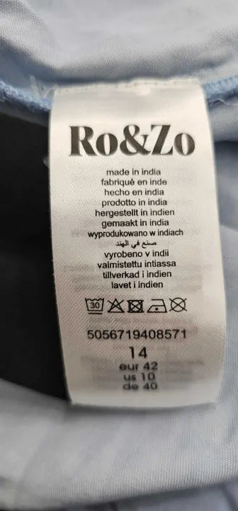 Ro & Zo - Halter Tencel Midi Dress - Multi Size: Uk14