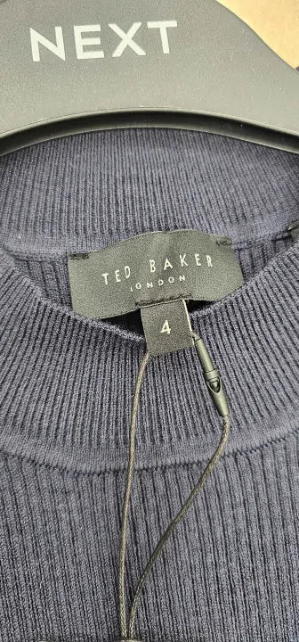 Ted Baker - Navy Ambher Bow Detail Cashmere Blend Jumper - Navy Size: Uk14