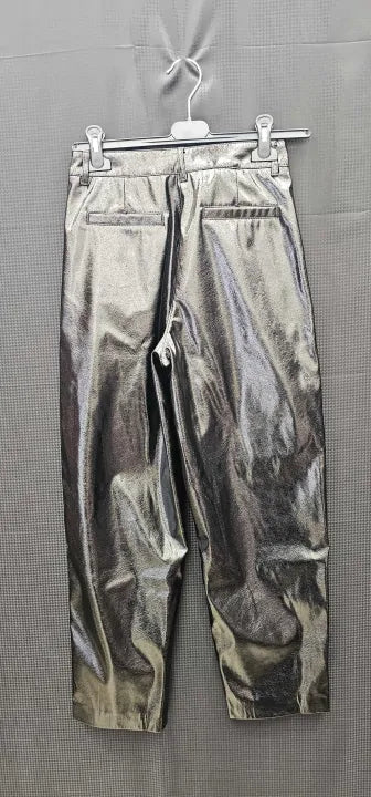 Mint Velvet - Black Faux Leather Trouser - Black Size: Uk8R