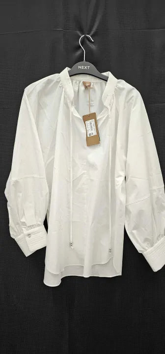 Boss - White Bipete Stretch Cotton Shirt - White Size: Uk12