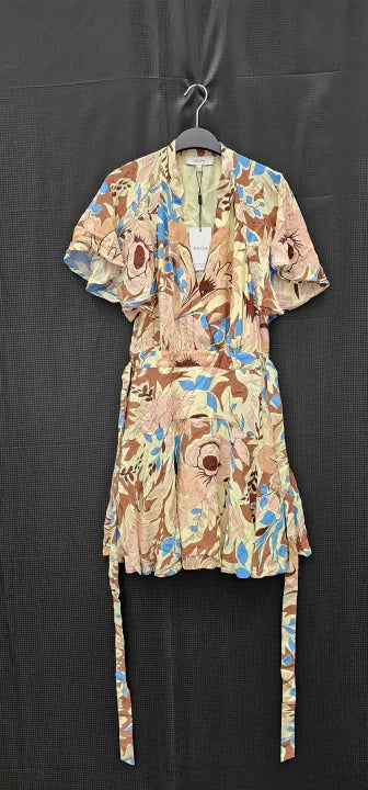 Reiss - Cream Kara Floral Print Mini Dress - Multi Size: Uk8