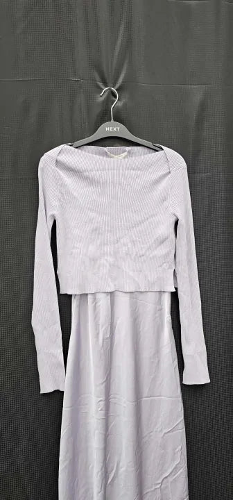 All Saints - Lilac Hera Slip Dress - Purple Size: M