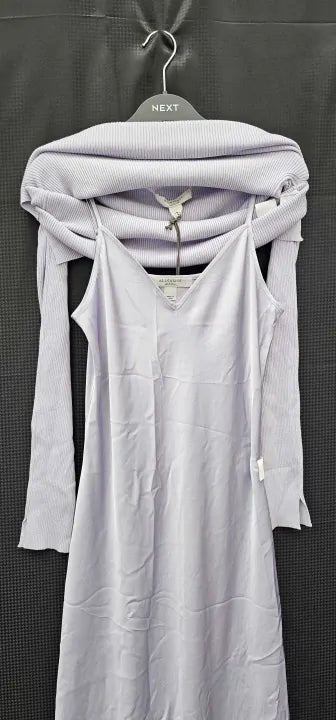 All Saints - Lilac Hera Slip Dress - Purple Size: M