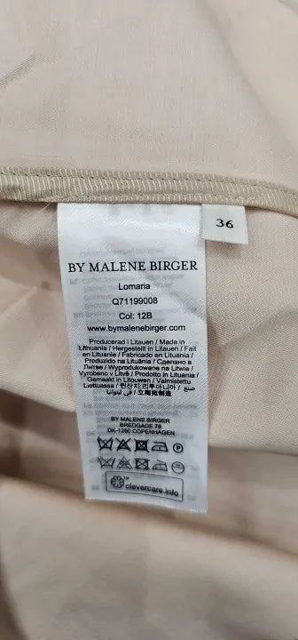 By Malene Birger - Cream Lomaria Wool Blend Blouse - Cream Size: Uk8