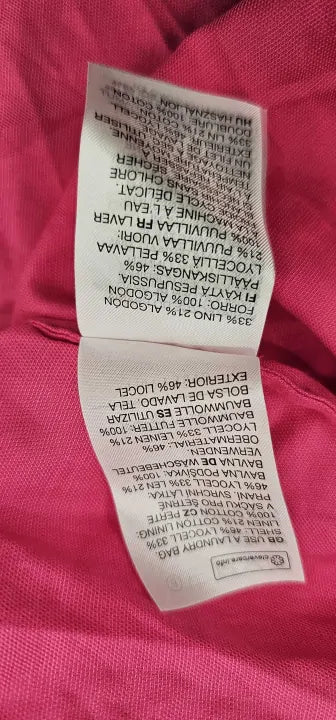 & Other Stories - Hot Pink Puff Sleeve Fitted Dress - Pink Size: Uk6