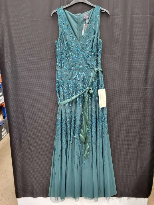 Adriana Papell Beaded Ballgown Size: Uk 10