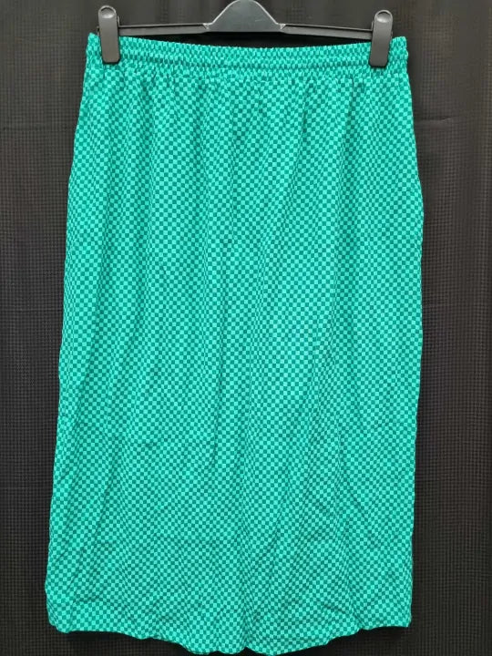 Hush - Mini Checkerboard Green Sierra Skirt Size: Uk 16