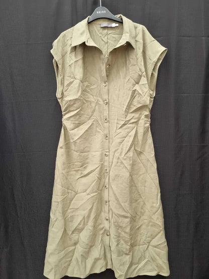 Mint Velvet Ruched Shirt Midi Dress Size: Uk 16